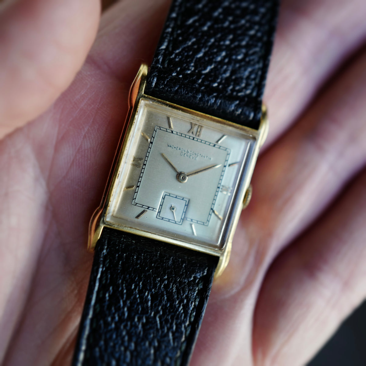 Vacheron Constantin Yellow Gold Watch with Fancy Lugs, Circa 1940s