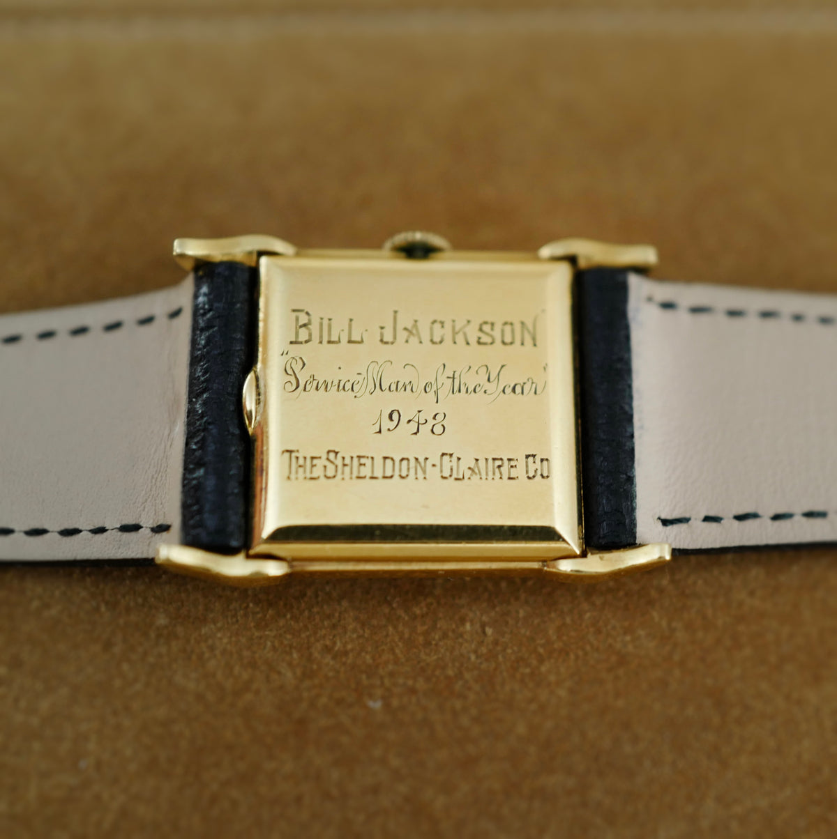 Vacheron Constantin Yellow Gold Watch with Fancy Lugs, Circa 1940s