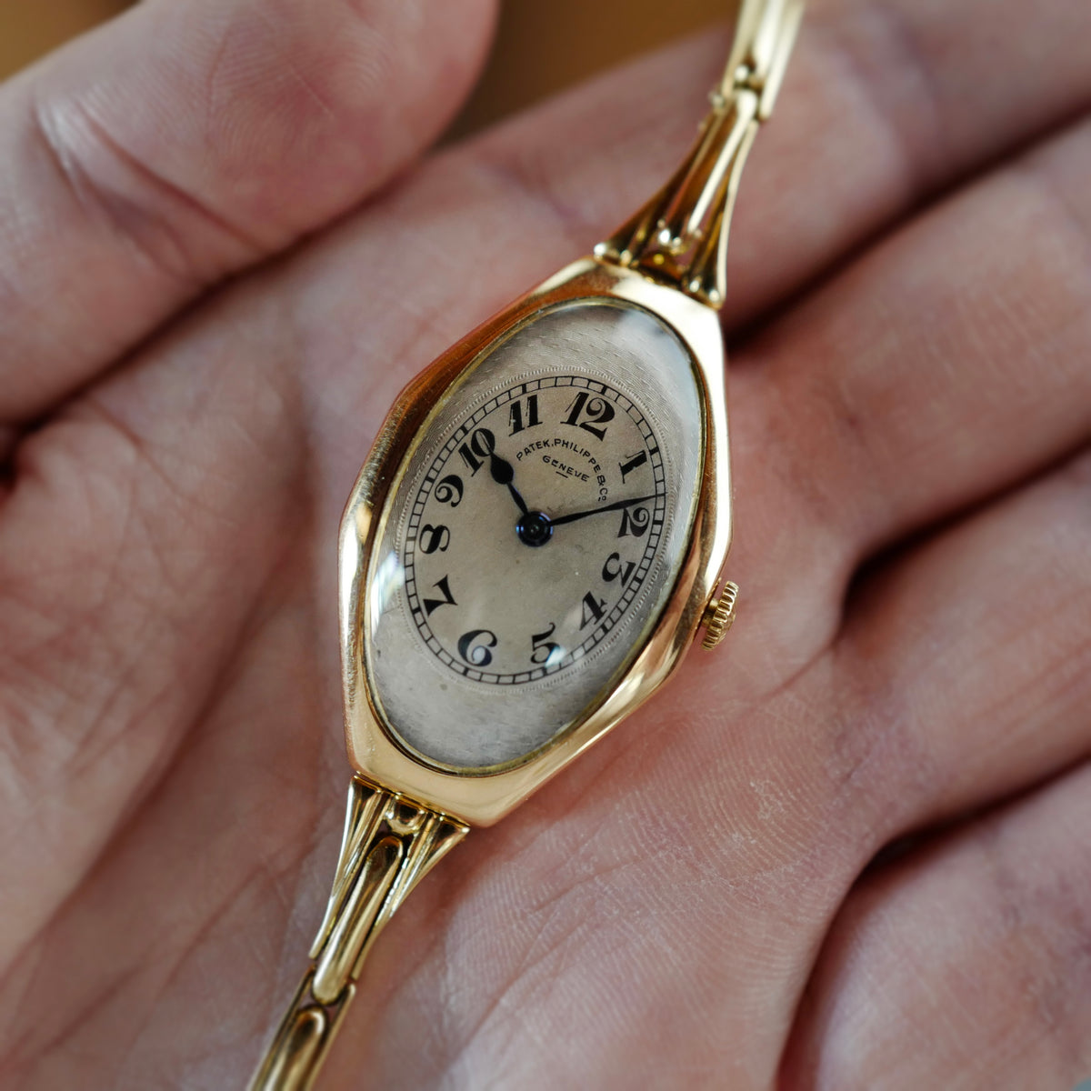 Patek Philippe Yellow Gold Tonneau, Circa 1910