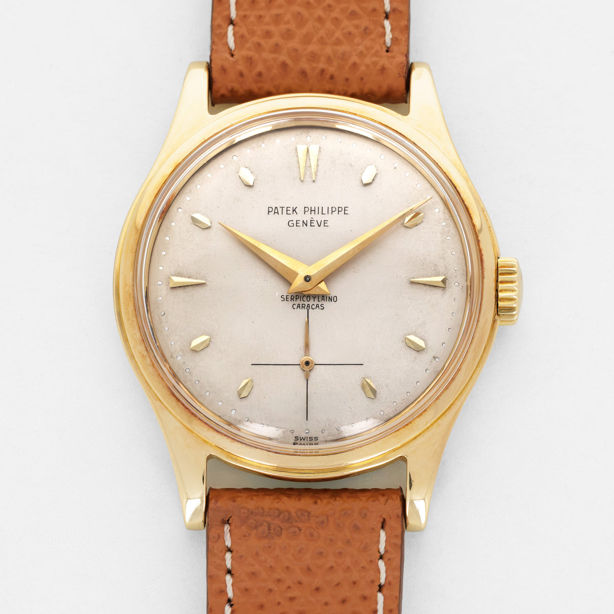 Patek Philippe Yellow Gold Calatrava Watch Ref. 2509, Retailed by Serpico y Laino
