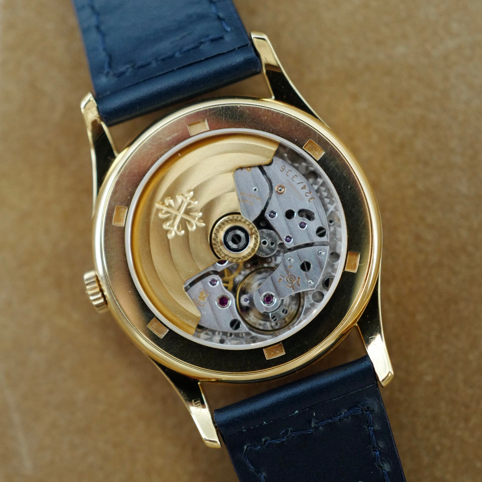 Patek Philippe Yellow Gold Perpetual Calendar Special Order Grey Dial Watch Ref. 5050
