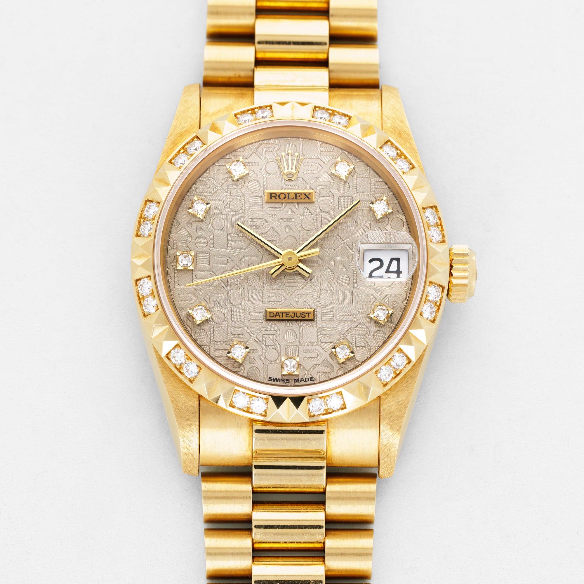 Rolex Yellow Gold 31mm Pyramid Ref. 68258