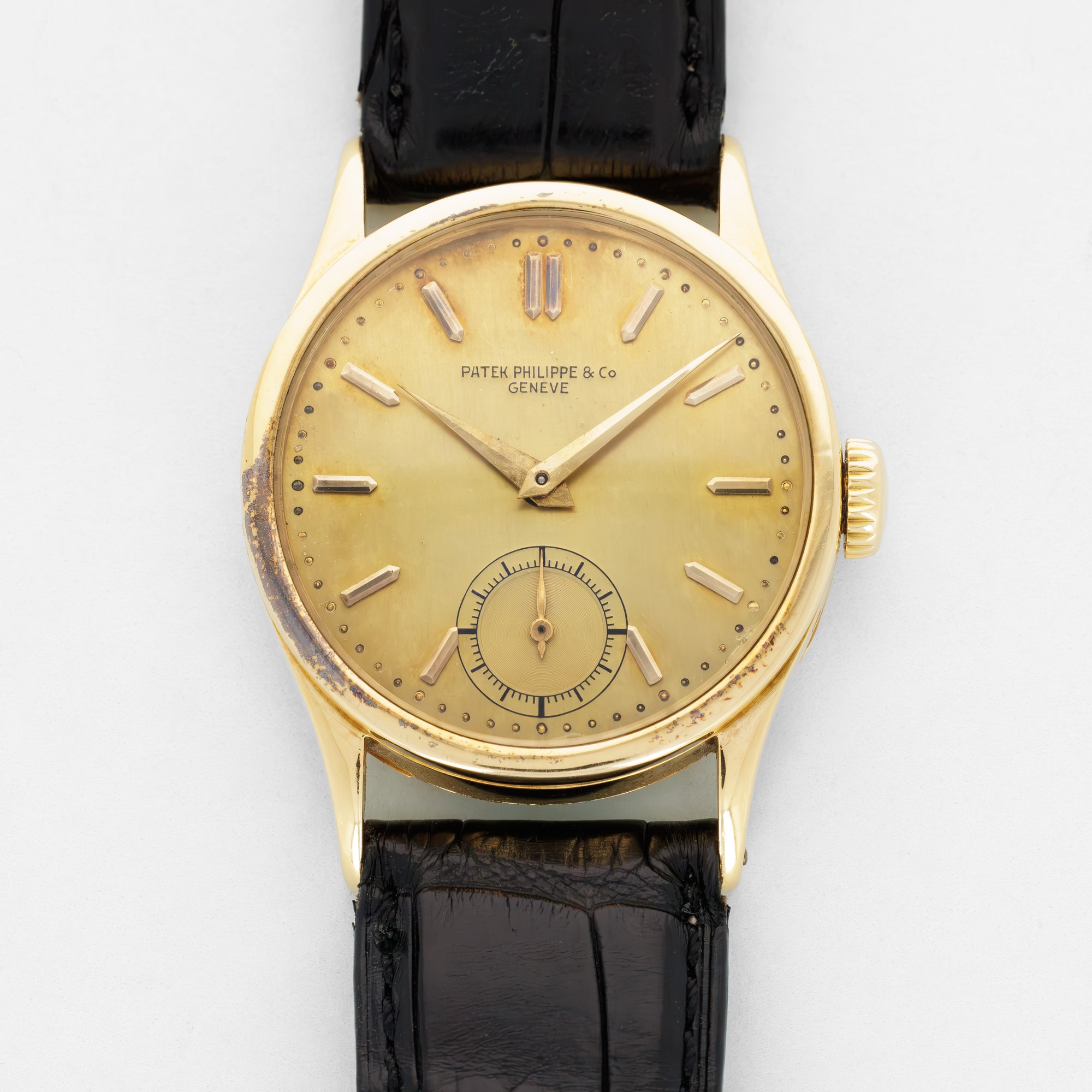Patek Philippe Yellow Gold Calatrava Ref. 96 with Dore Dial