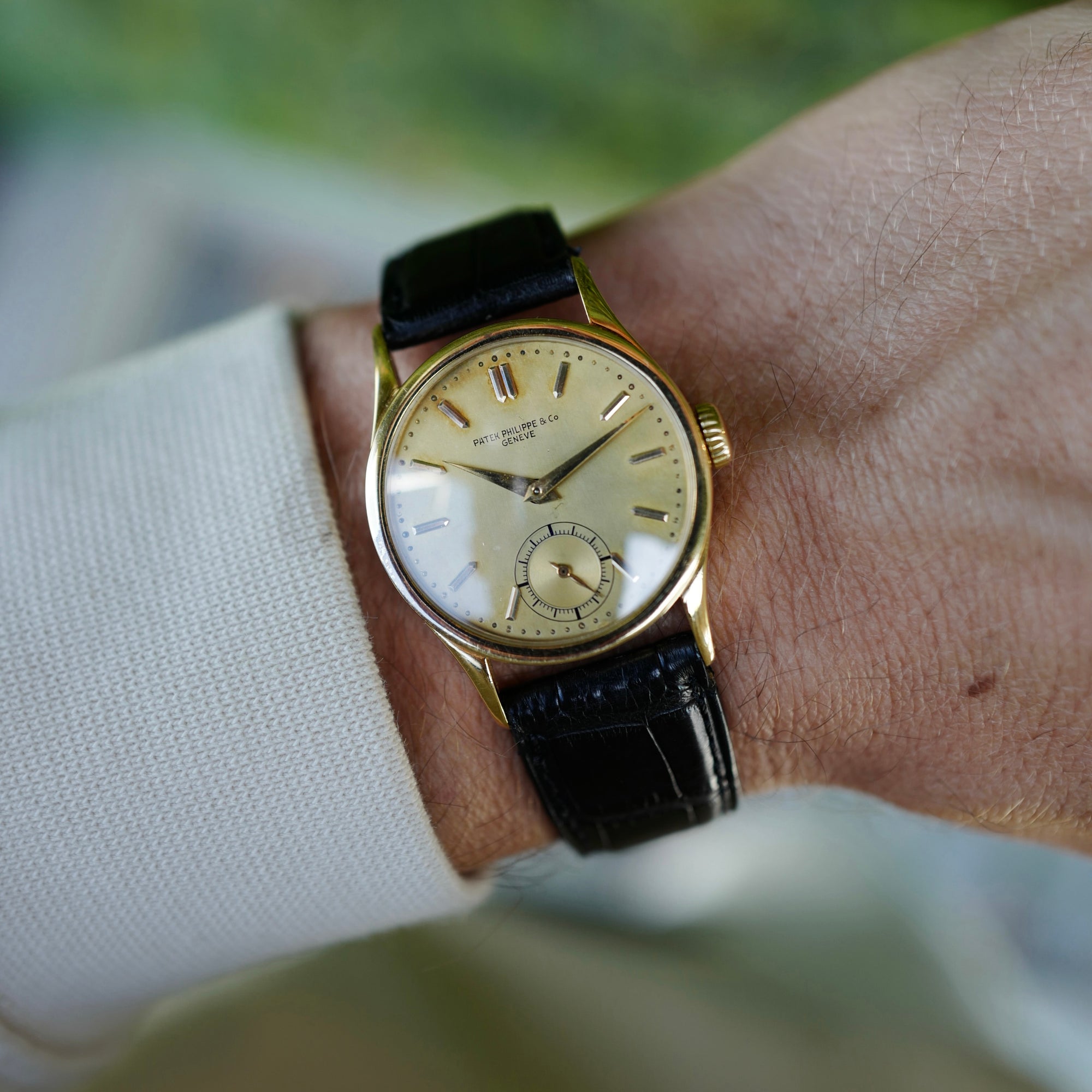 Patek Philippe Yellow Gold Calatrava Ref. 96 with Dore Dial