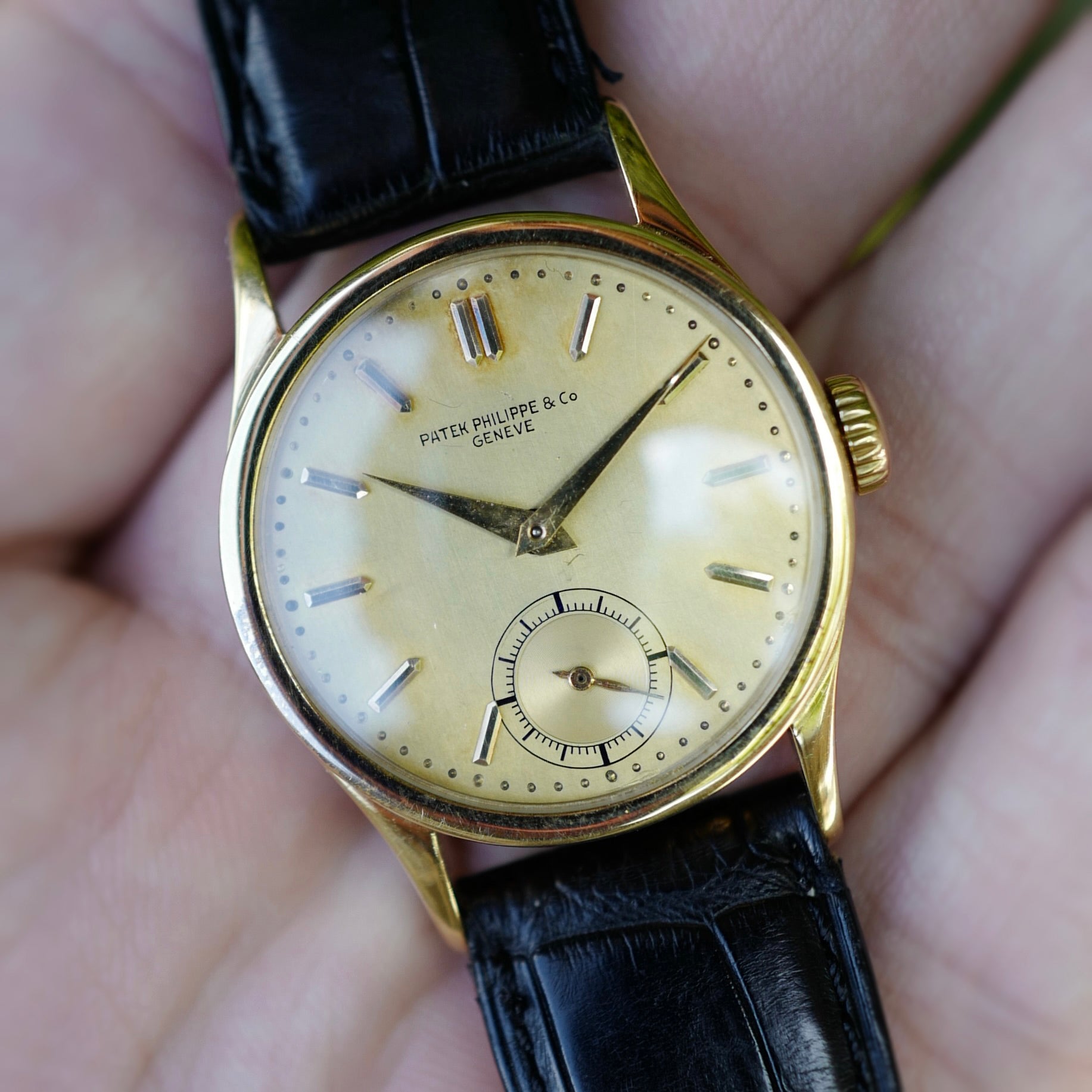 Patek Philippe Yellow Gold Calatrava Ref. 96 with Dore Dial