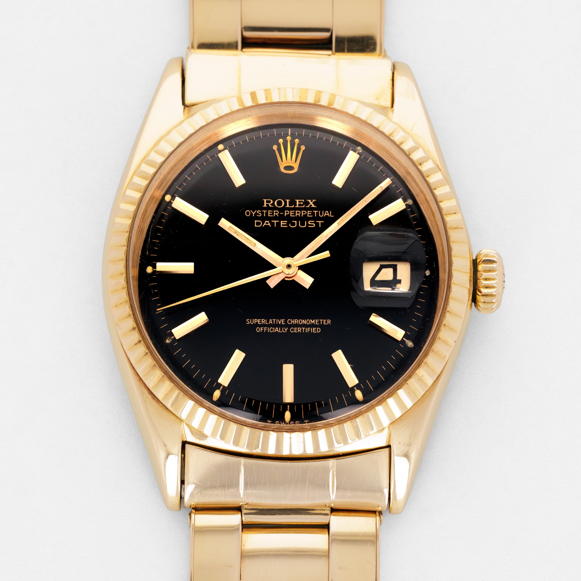 Rolex Oyster Perpetual Datejust 18k RG Ref. 1601/1