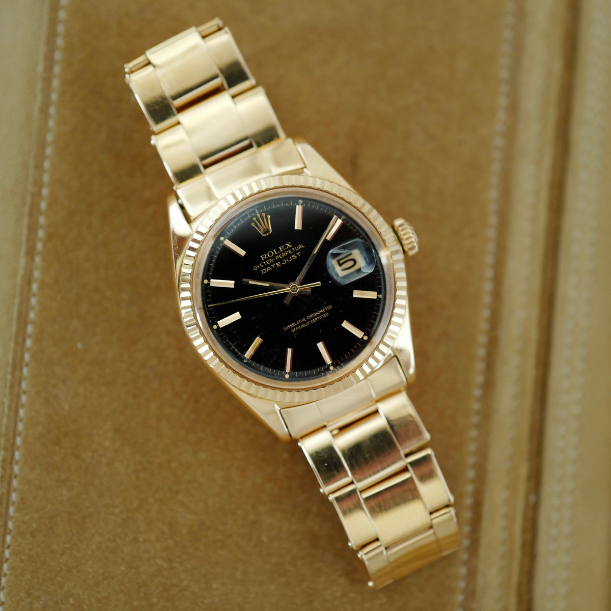 Rolex Rose Gold Oyster Perpetual Datejust Ref. 1601