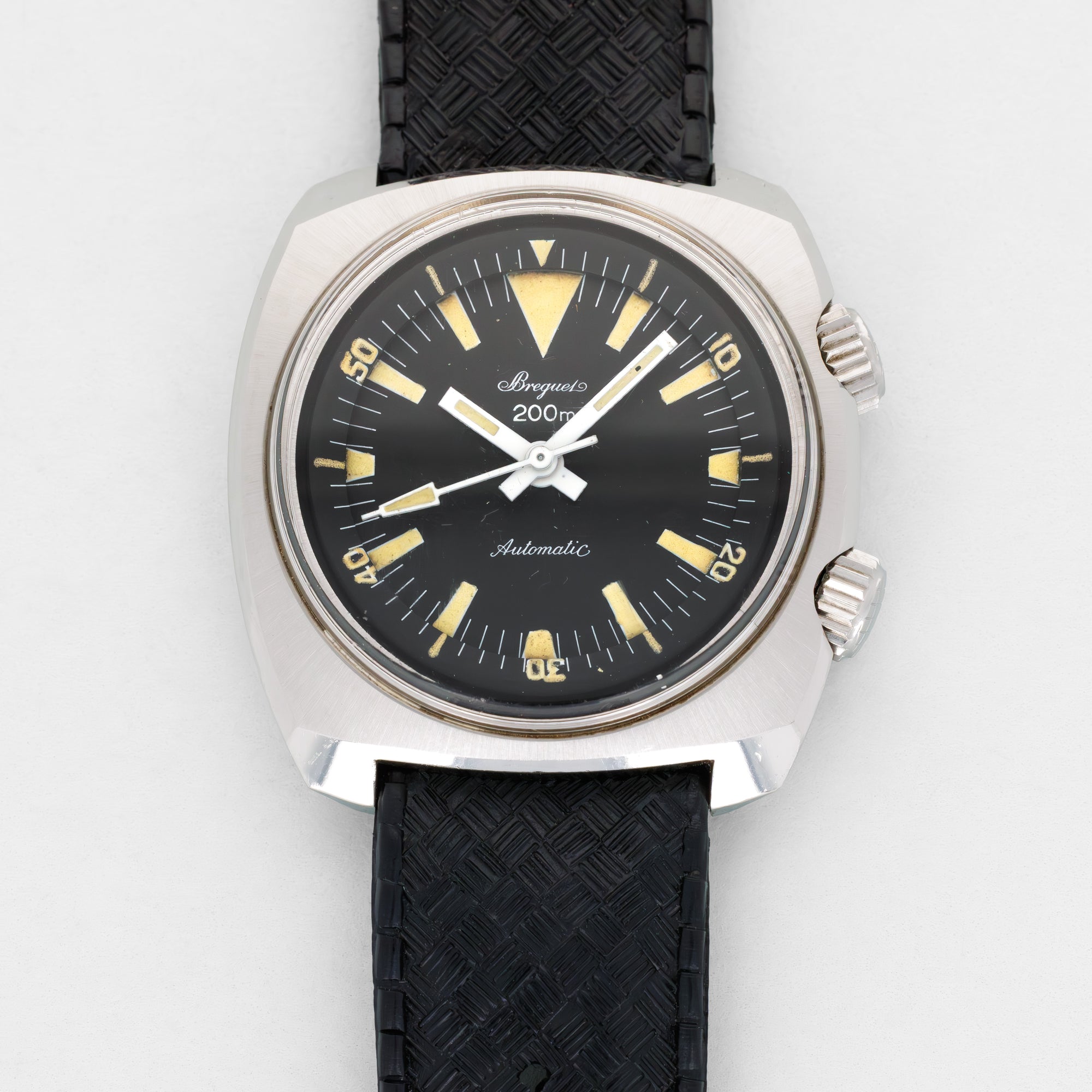 Breguet Cushion Shaped Diver 200m Watch, Likely Unique