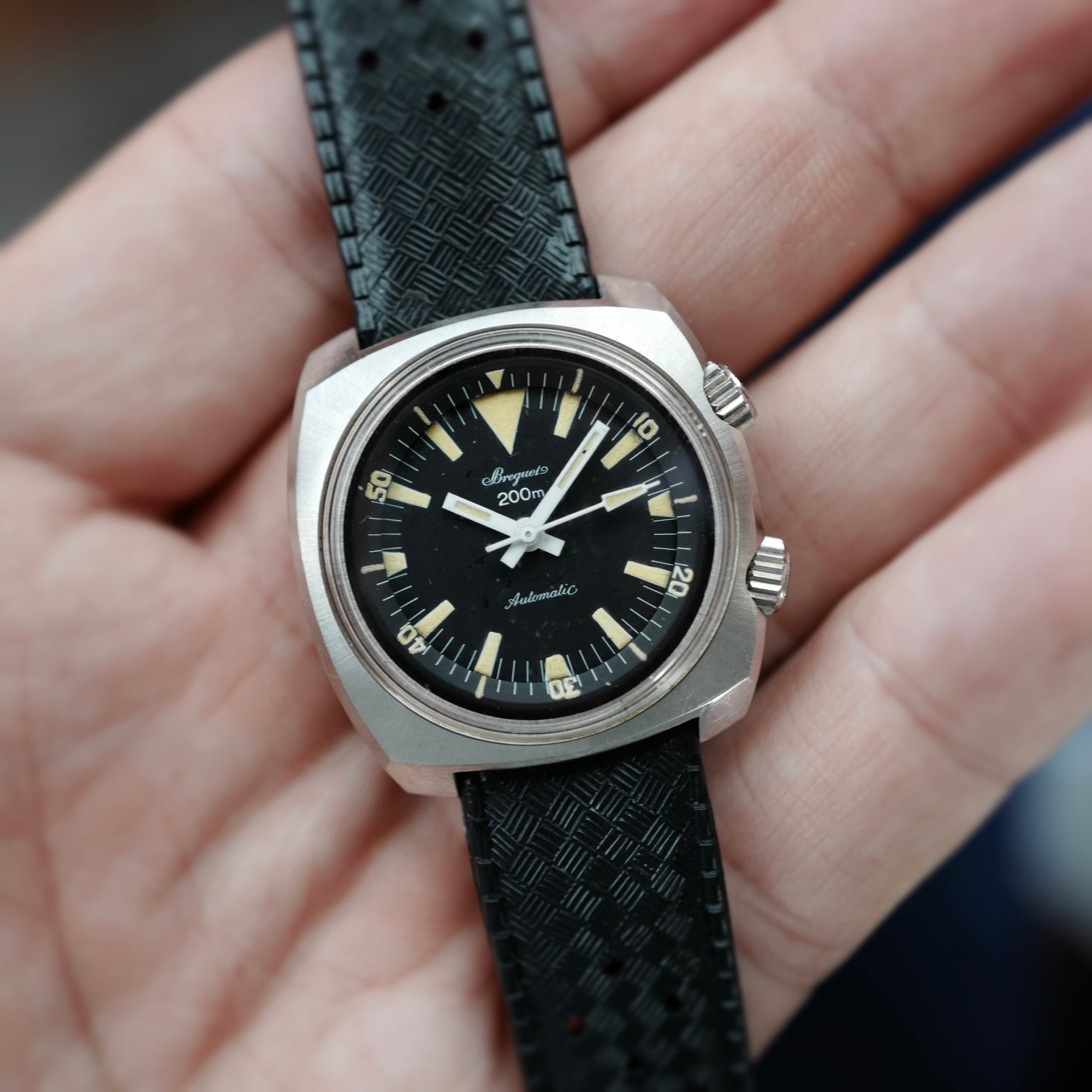 Breguet Cushion Shaped Diver 200m Watch, Likely Unique