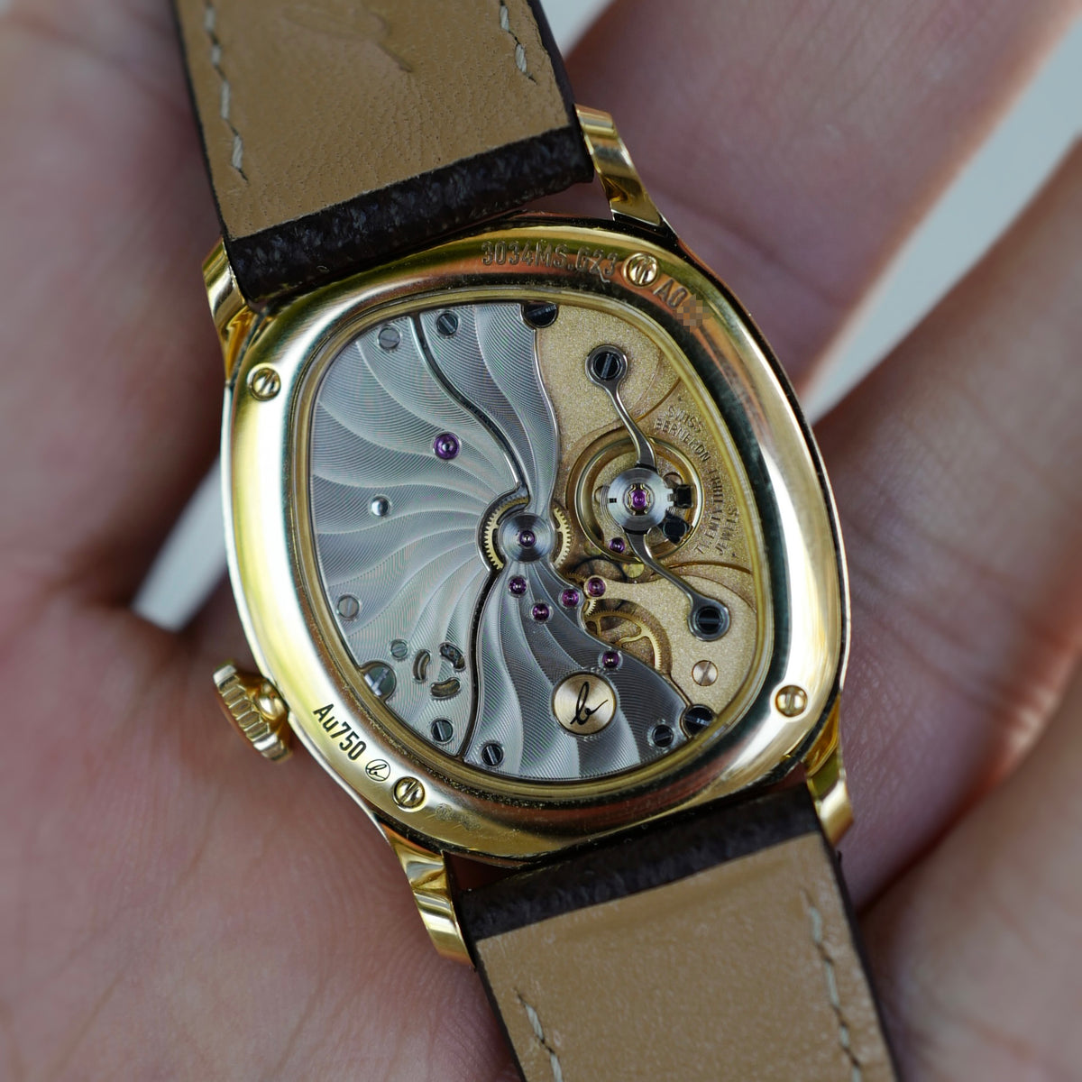 Berneron Yellow Gold Mirage with Tigers Eye Dial