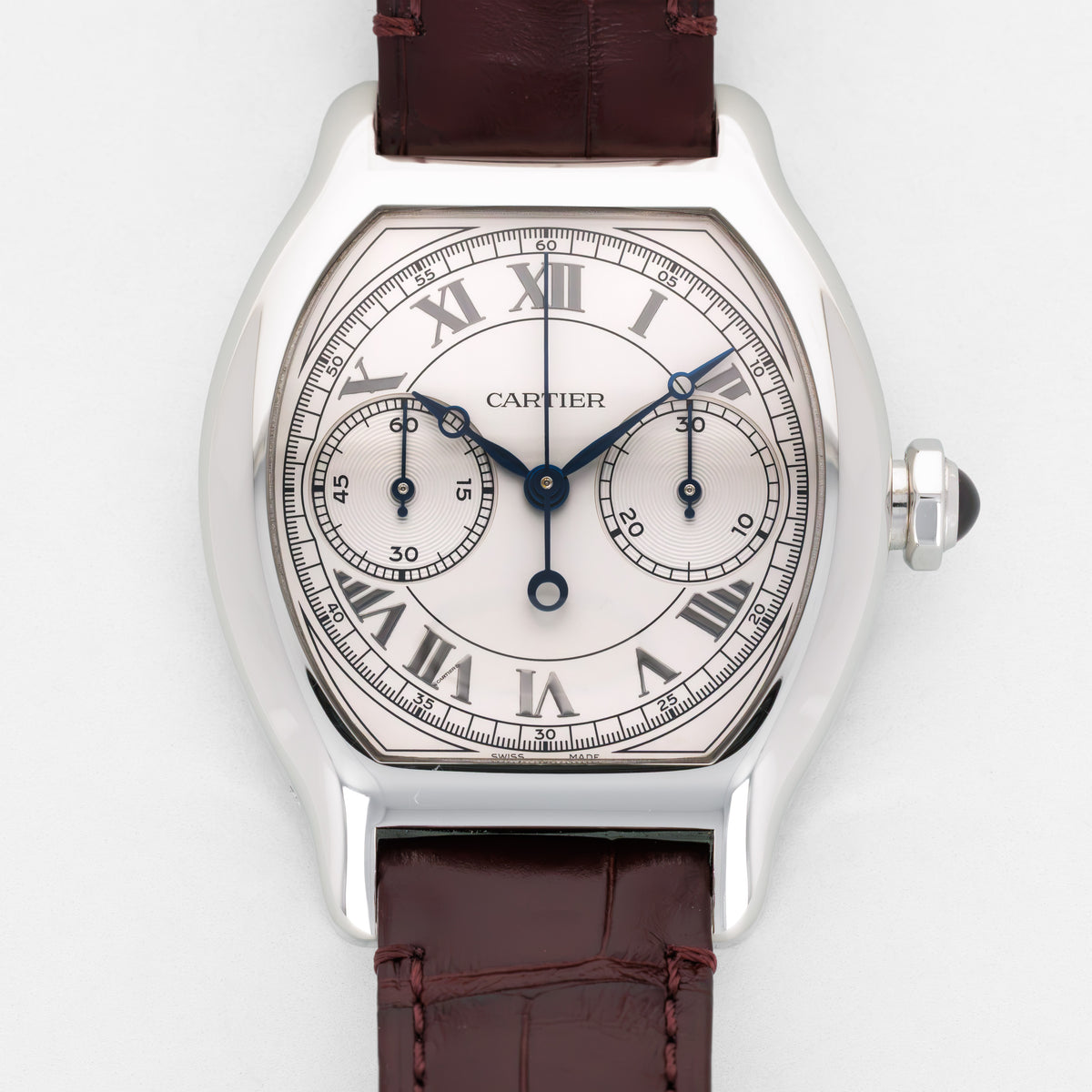 Cartier Platinum Prive Tortue Monopoussoir Chronograph, Limited 200 Pieces