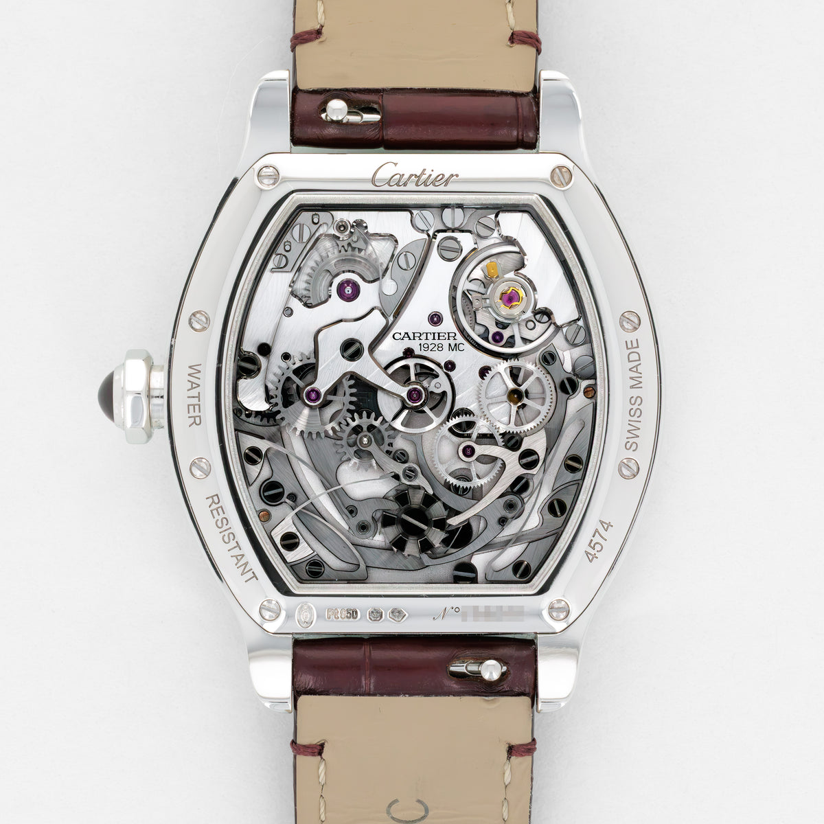 Cartier Platinum Prive Tortue Monopoussoir Chronograph, Limited 200 Pieces