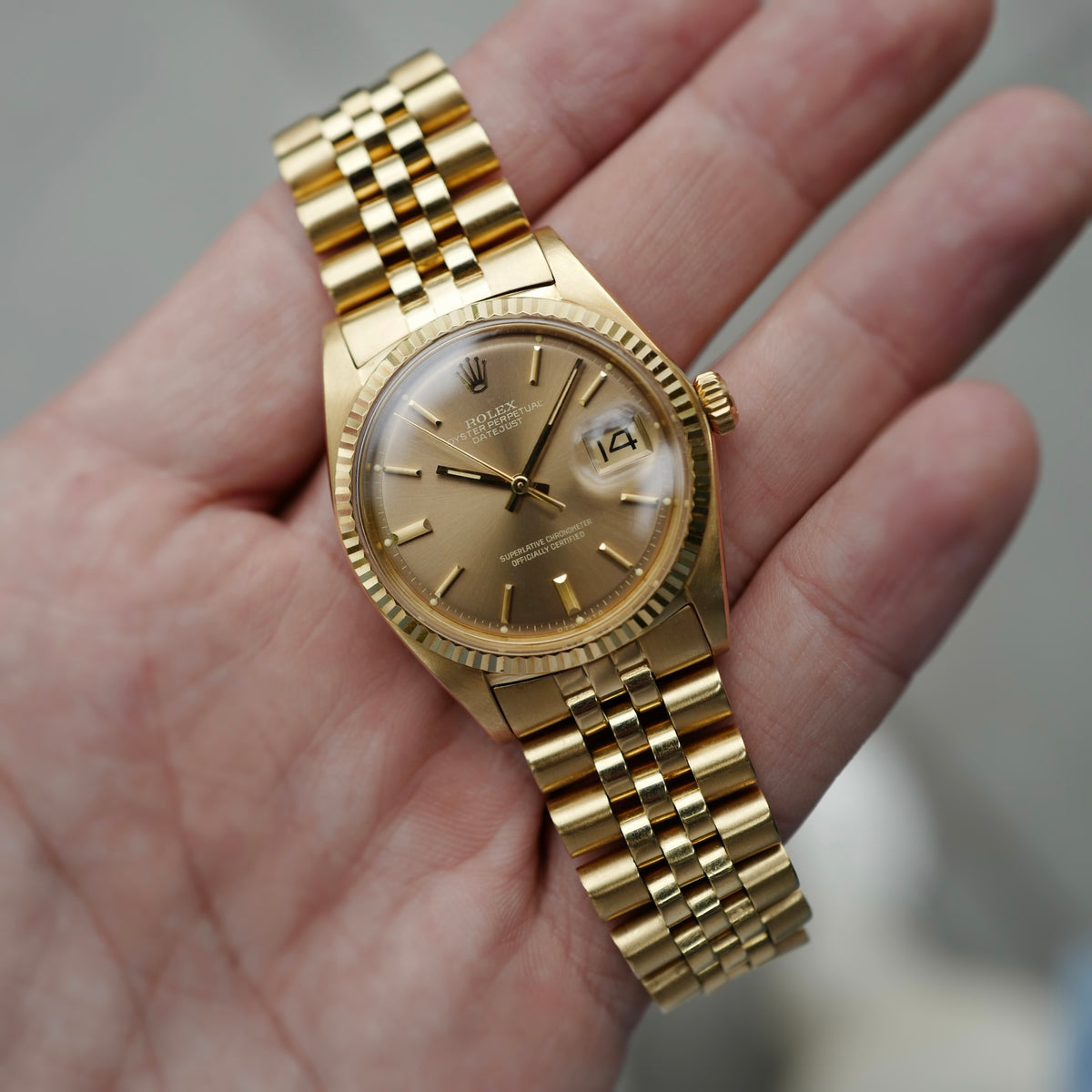 Rolex - Rolex Yellow Gold Datejust Ref. 1601 with Havana Dial - The Keystone Watches