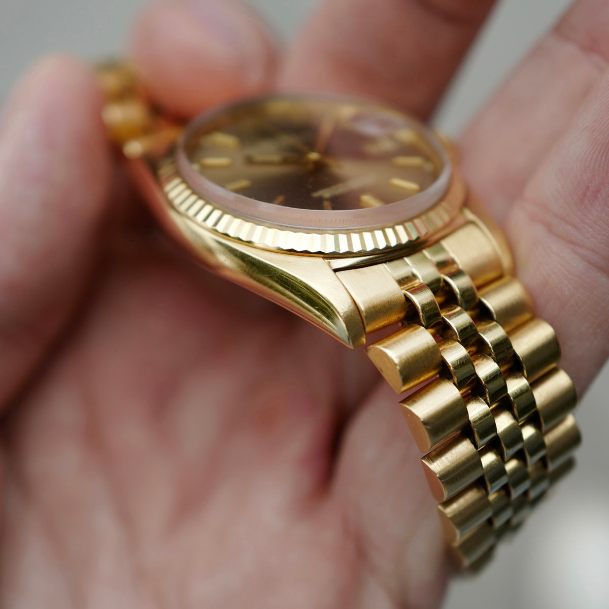 Rolex - Rolex Yellow Gold Datejust Ref. 1601 with Havana Dial - The Keystone Watches