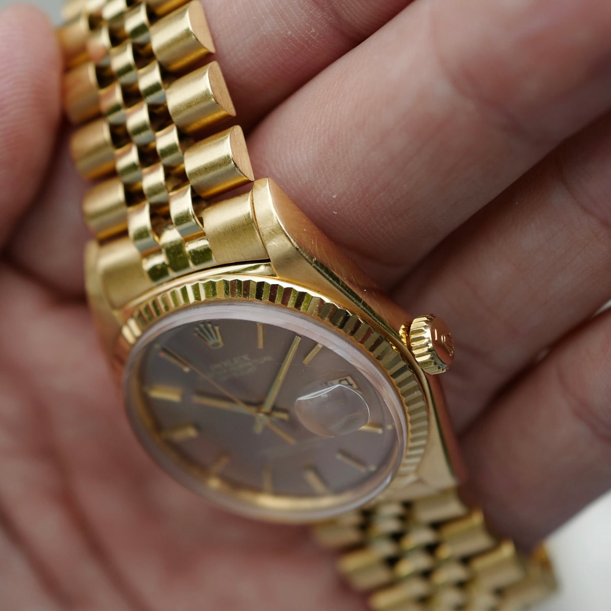 Rolex - Rolex Yellow Gold Datejust Ref. 1601 with Havana Dial - The Keystone Watches