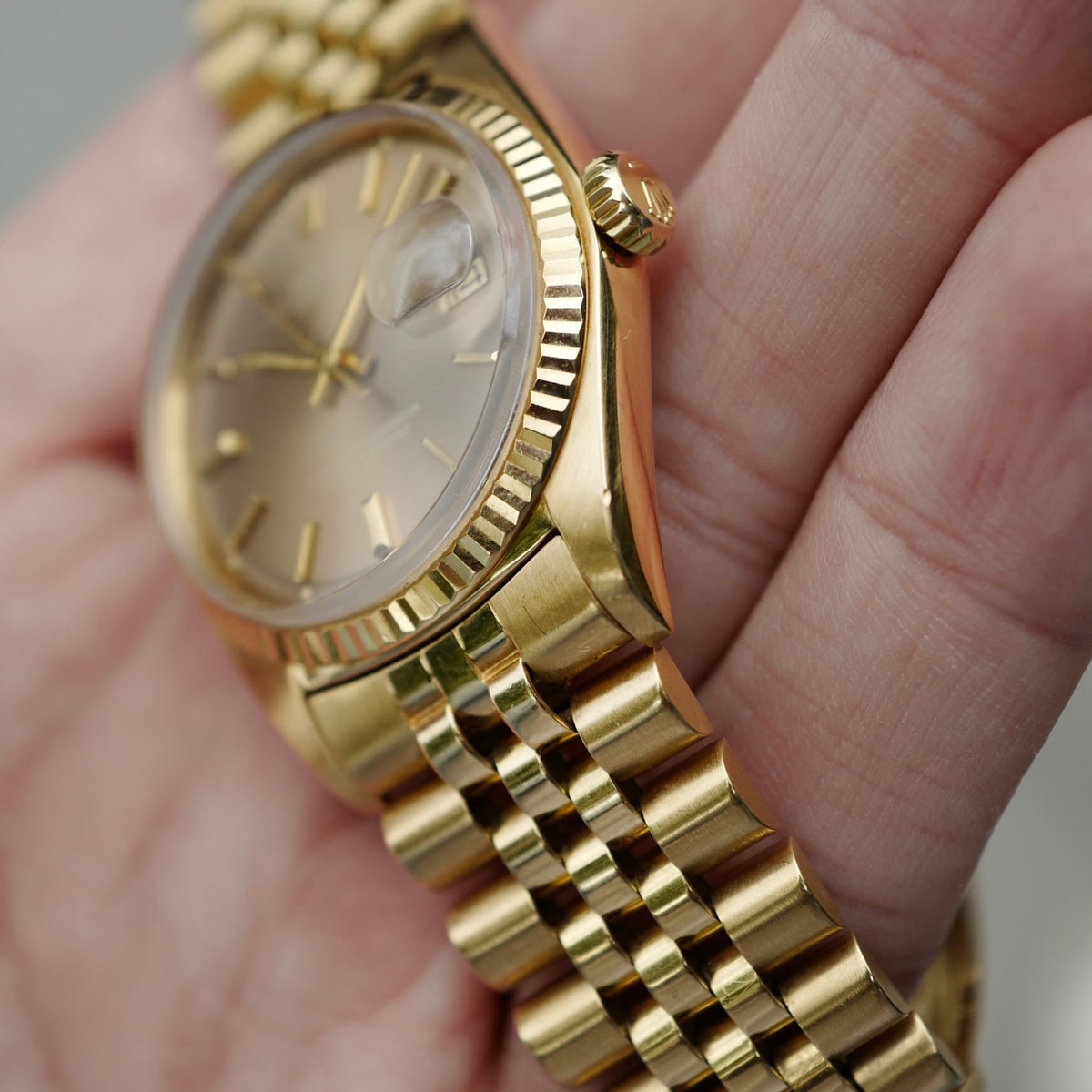 Rolex - Rolex Yellow Gold Datejust Ref. 1601 with Havana Dial - The Keystone Watches