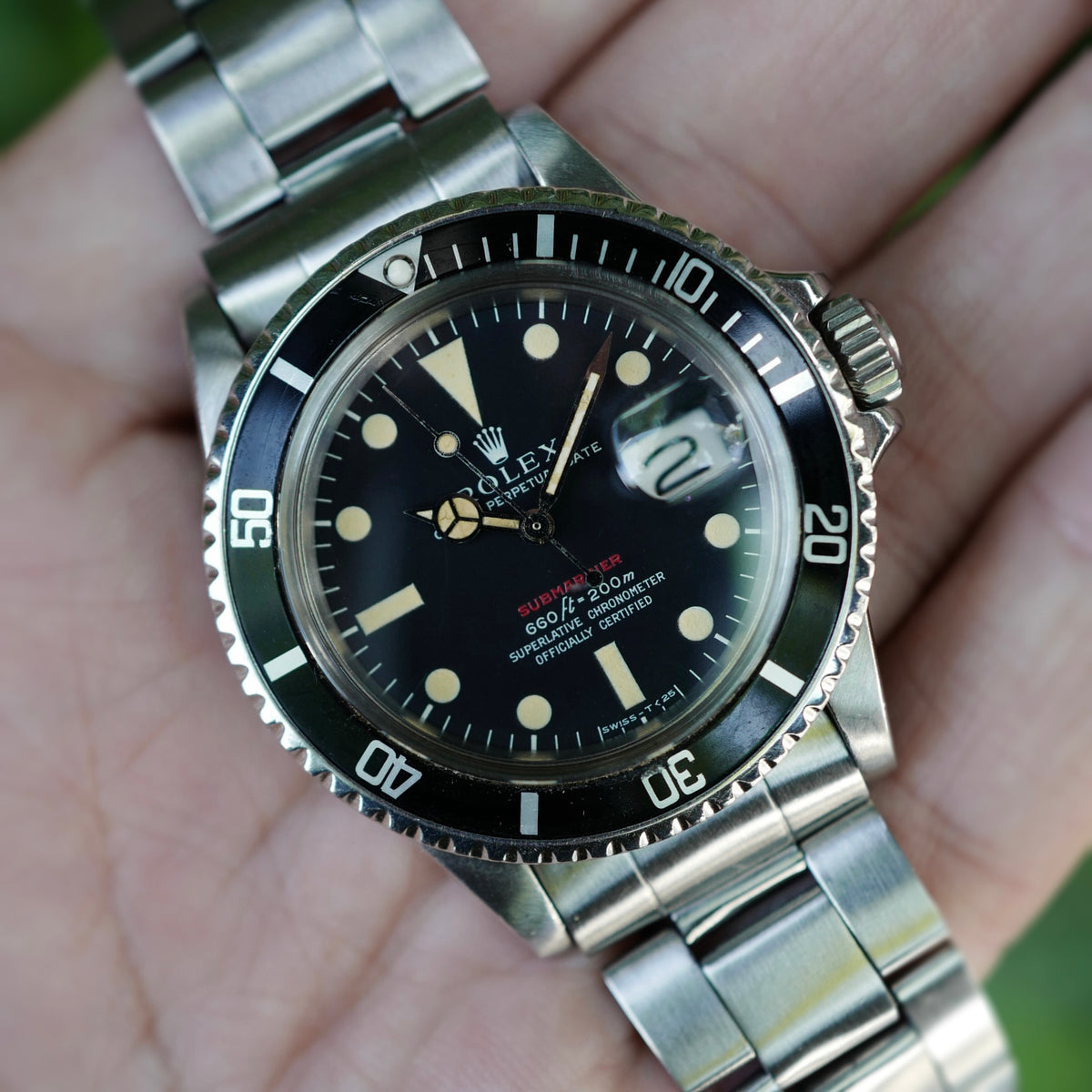 Rolex Steel Oyster Perpetual Red Submariner Ref. 1680