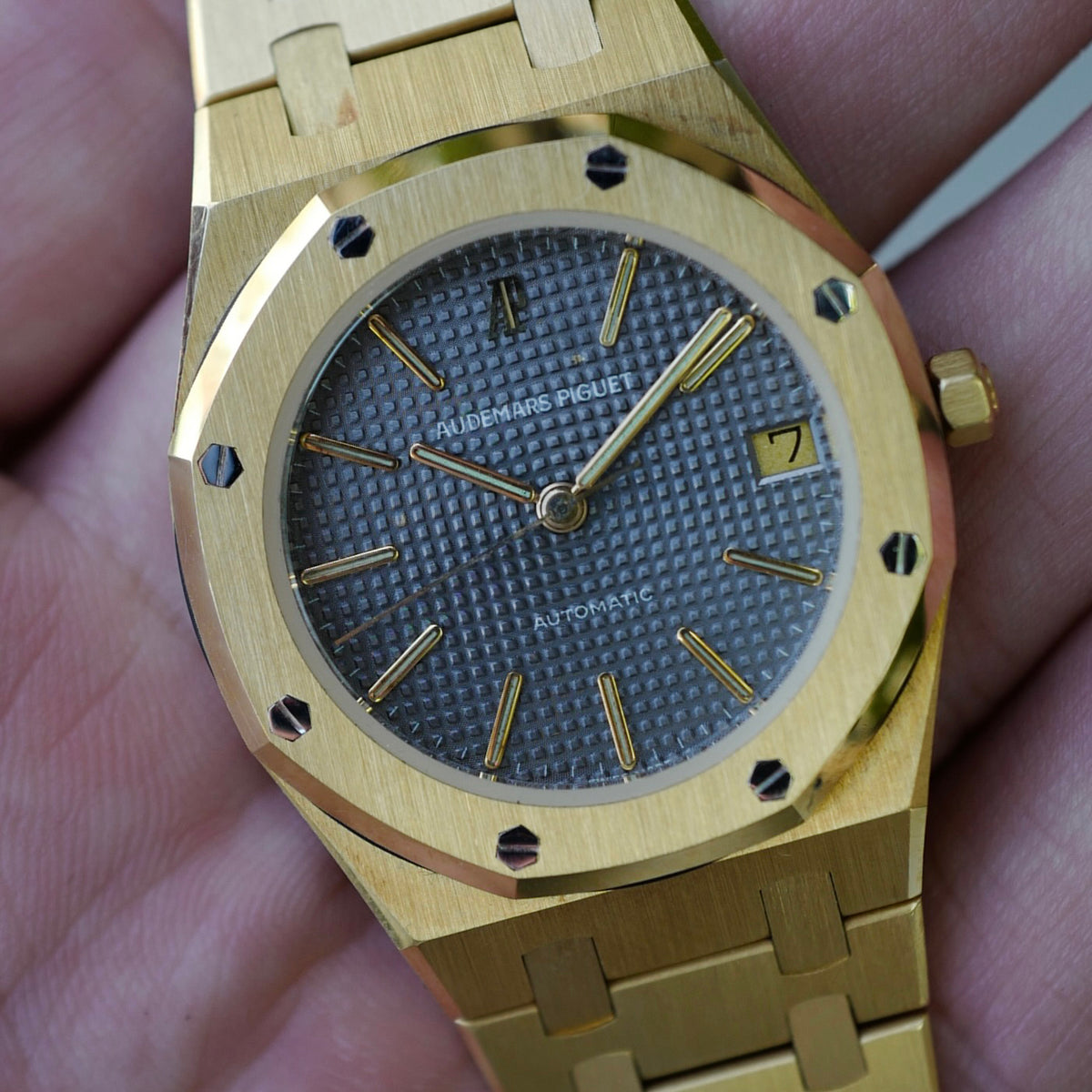 Audemars Piguet Yellow Gold Royal Oak Watch Ref. 4100