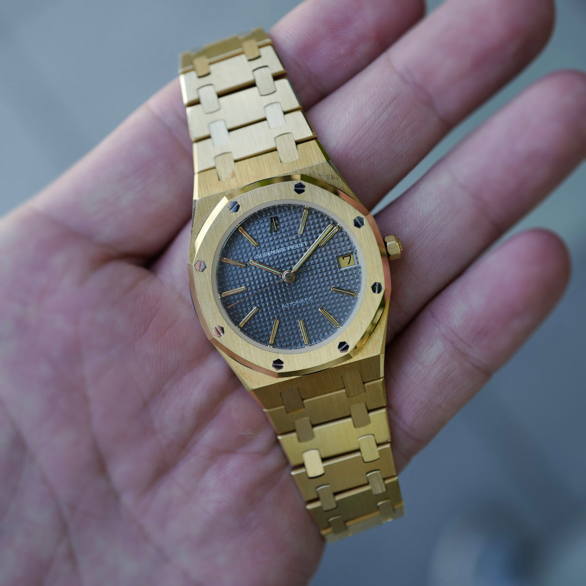 Audemars Piguet Yellow Gold Royal Oak Watch Ref. 4100