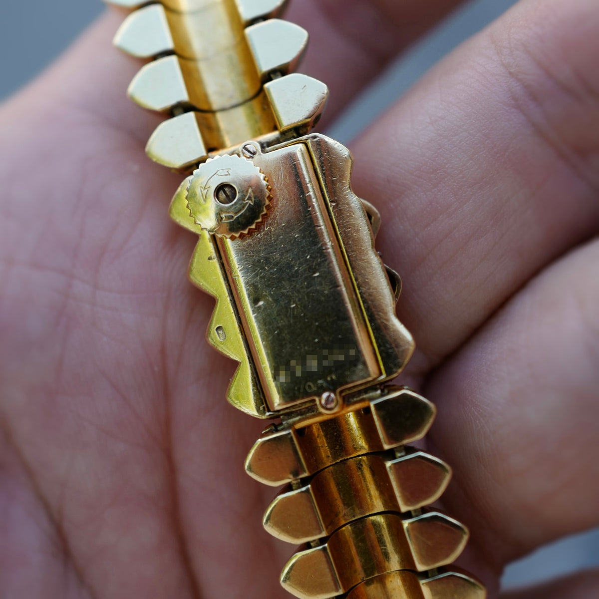 Cartier Yellow Gold Concealed Dial Bracelet Watch