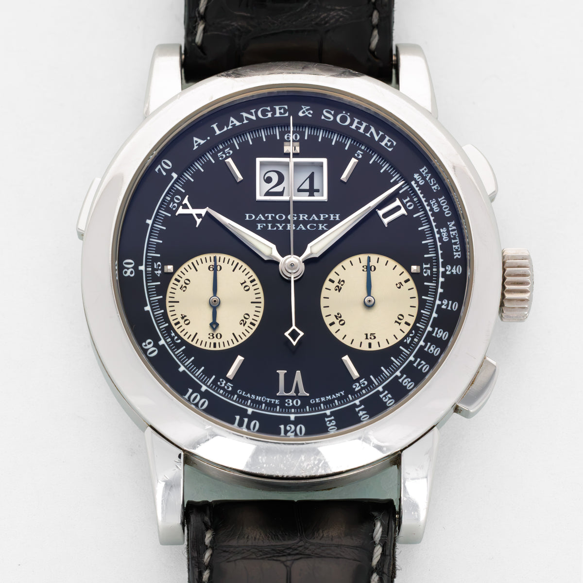 A. Lange &amp; Sohne Platinum Datograph 403.035, Meter Dial
