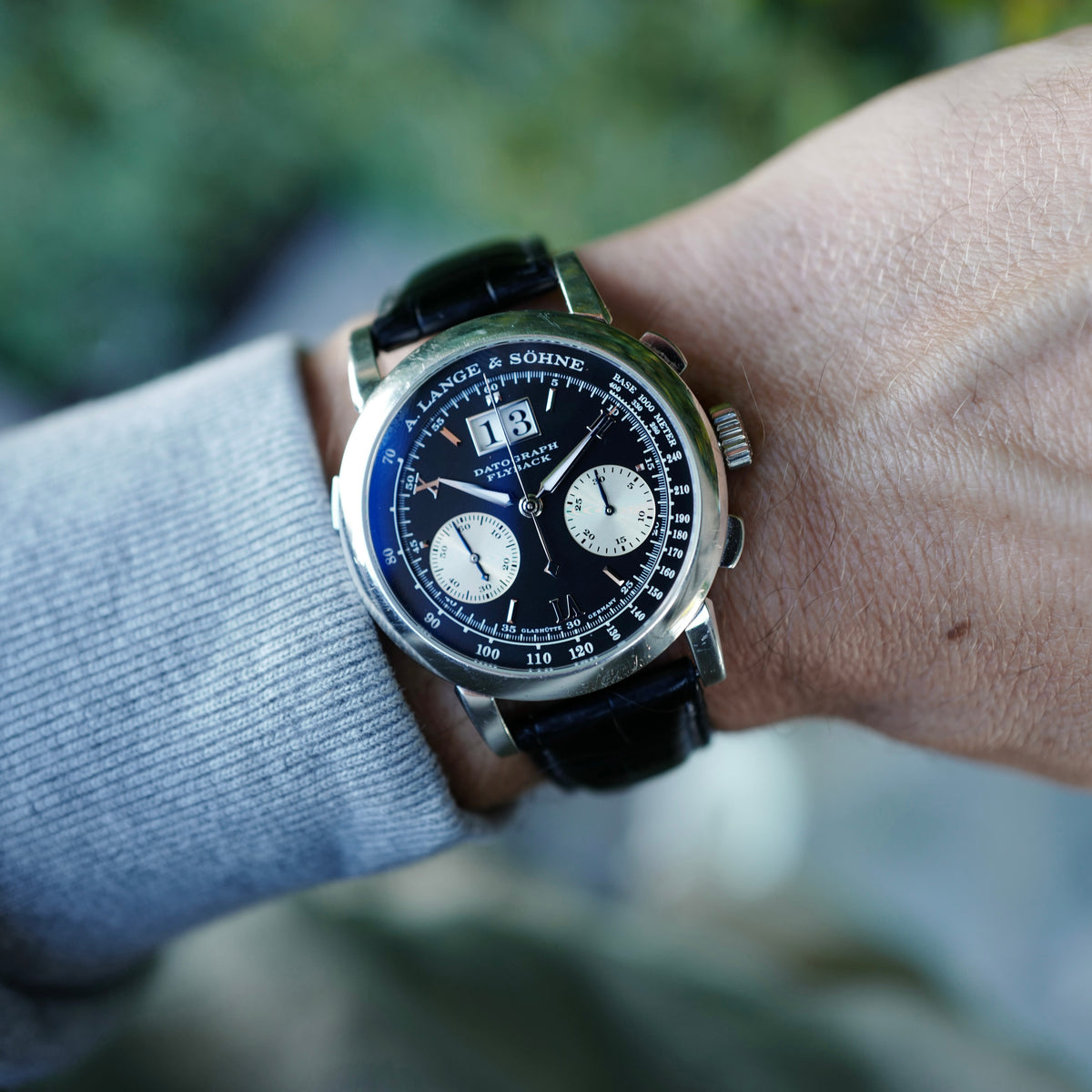 A. Lange &amp; Sohne Platinum Datograph 403.035, Meter Dial