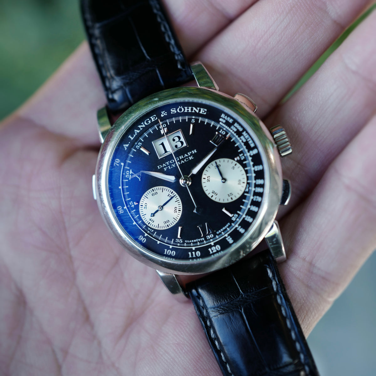 A. Lange &amp; Sohne Platinum Datograph 403.035, Meter Dial