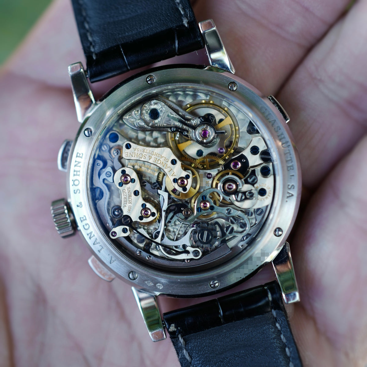 A. Lange &amp; Sohne Platinum Datograph 403.035, Meter Dial