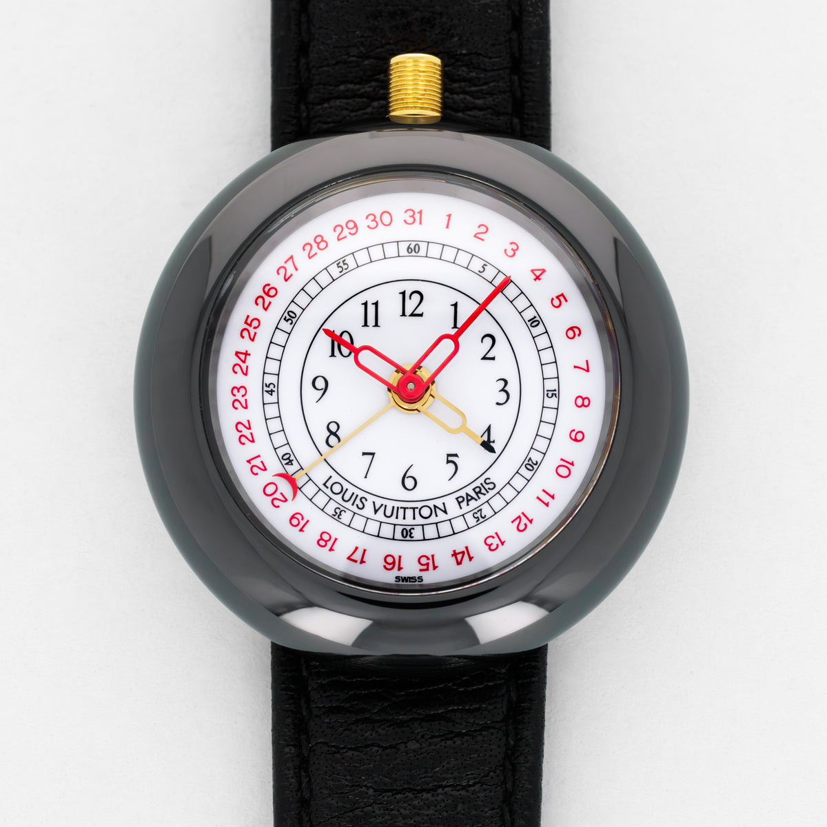 Louis Vuitton Monterey II Ref. N03100 Black Ceramic Watch