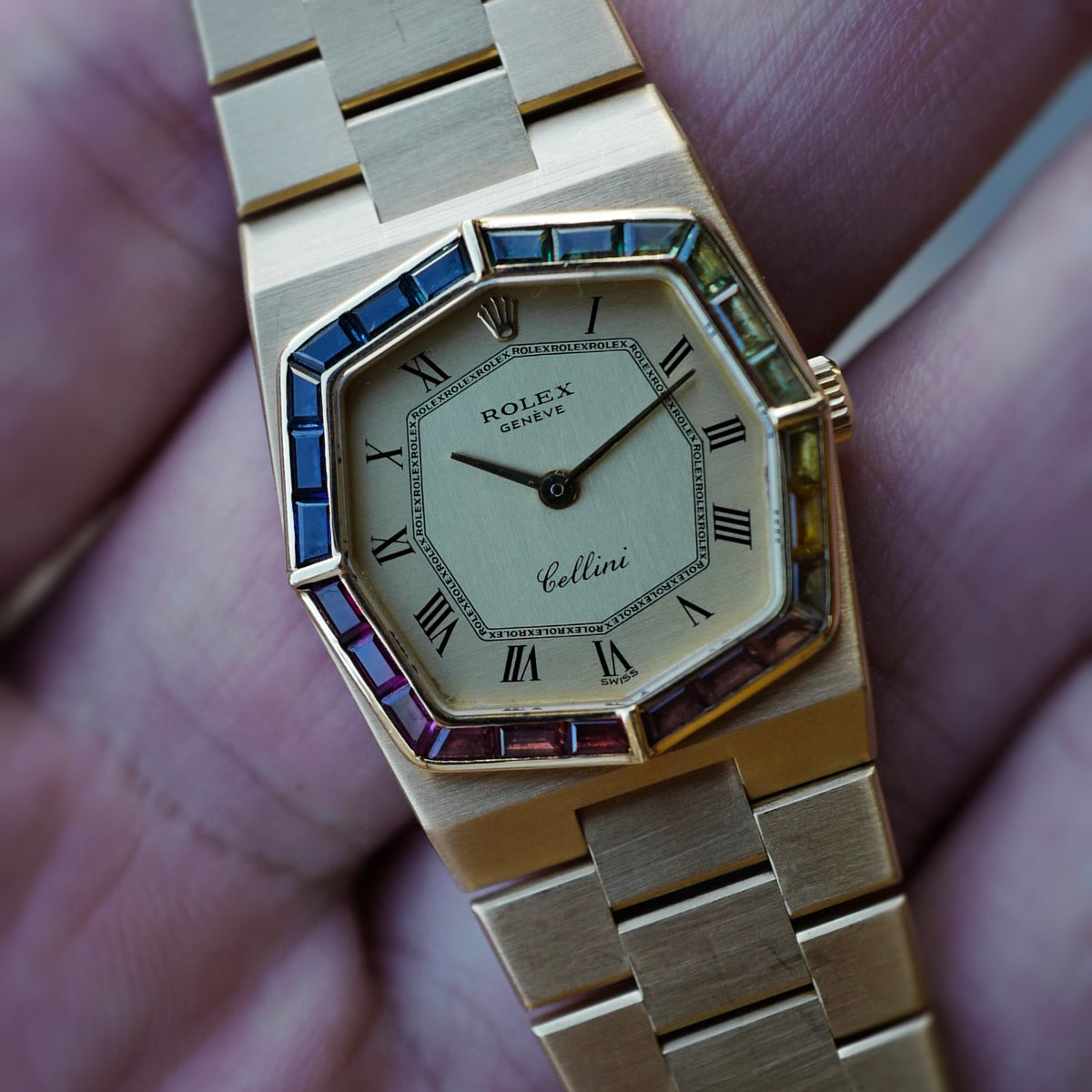 Rolex - Rolex Yellow Gold Cellini Rainbow Watch Ref. 5016 - The Keystone Watches