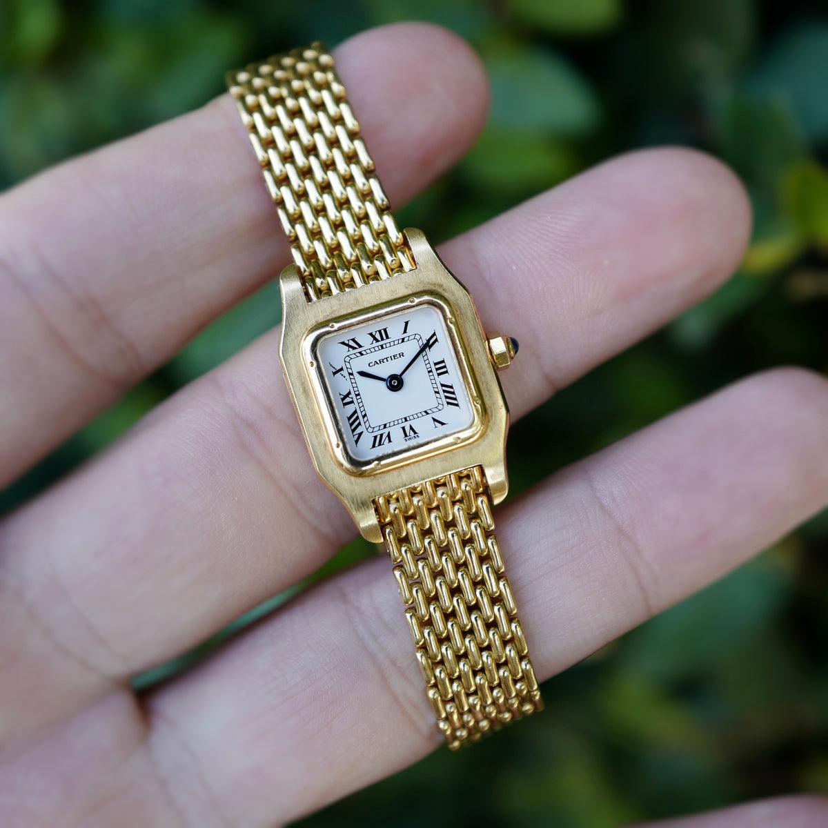 Cartier Yellow Gold Santos Mini Watch Ref. 66024 (New Arrival)