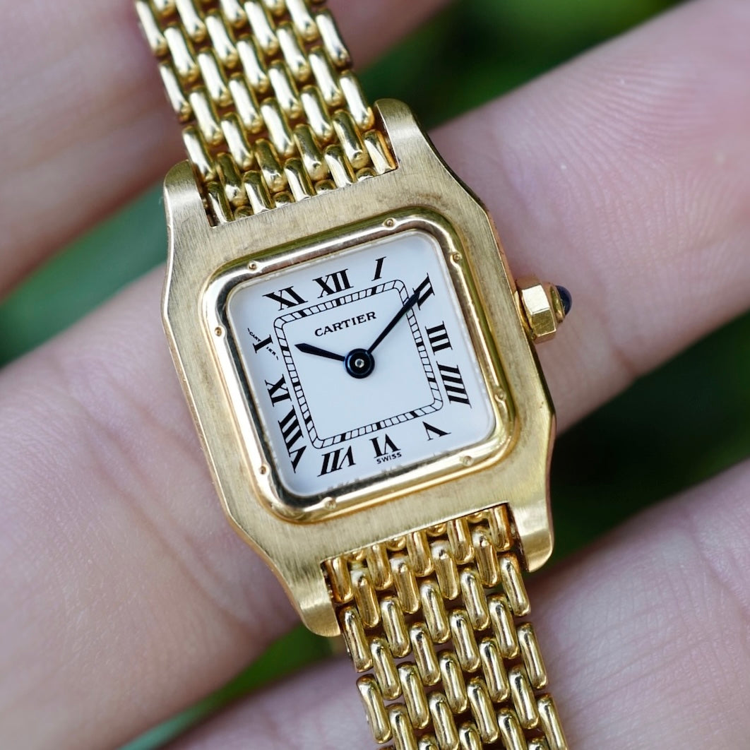 Cartier Yellow Gold Santos Mini Watch Ref. 66024 (New Arrival)