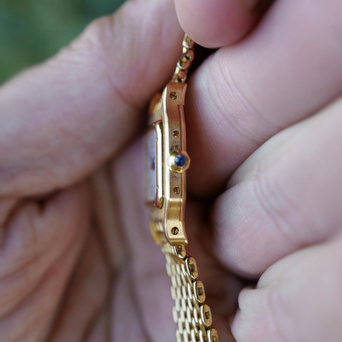 Cartier Yellow Gold Santos Mini Watch Ref. 66024 (New Arrival)