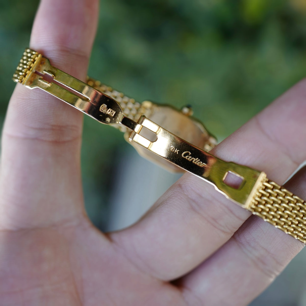 Cartier Yellow Gold Santos Mini Watch Ref. 66024 (New Arrival)