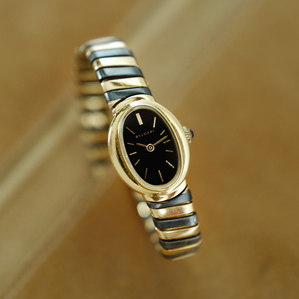 Bulgari Yellow Gold Tubogas Bangle Watch