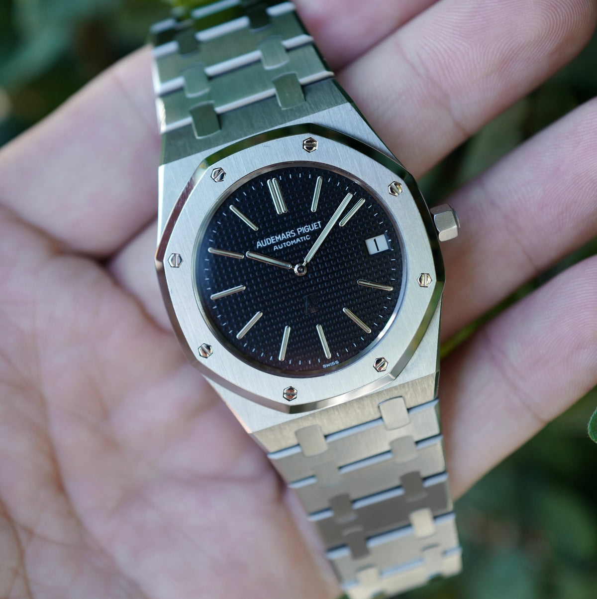 Audemars Piguet Steel Transitional Jumbo Royal Oak Ref. 5402 Rare No Serial Watch (New Arrival)