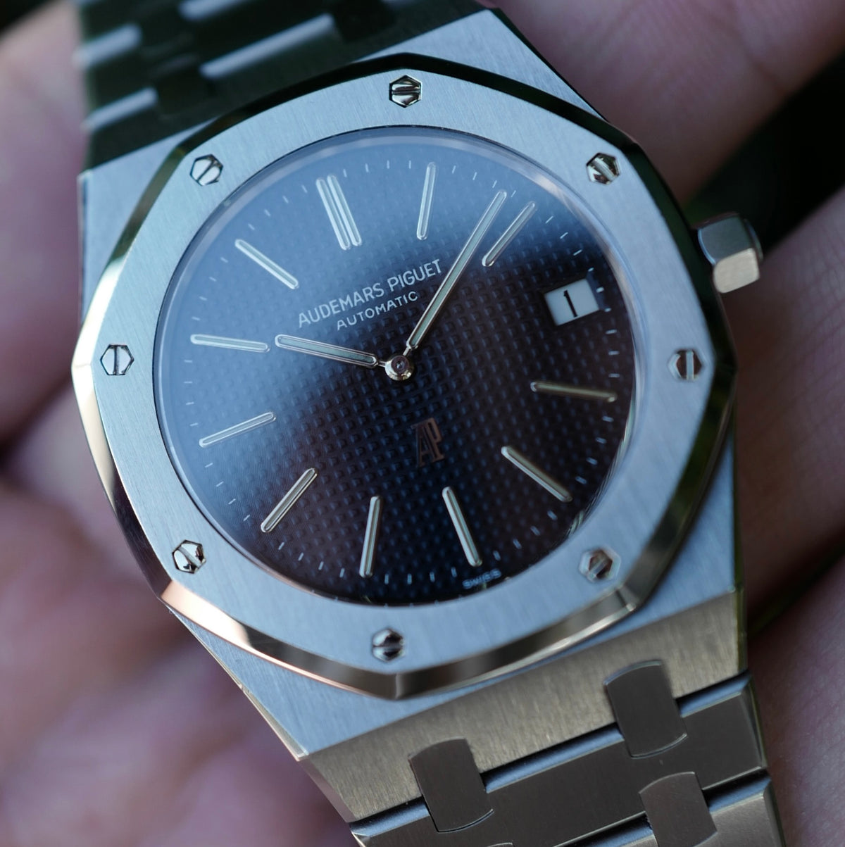 Audemars Piguet Steel Transitional Jumbo Royal Oak Ref. 5402 Rare No Serial Watch (New Arrival)