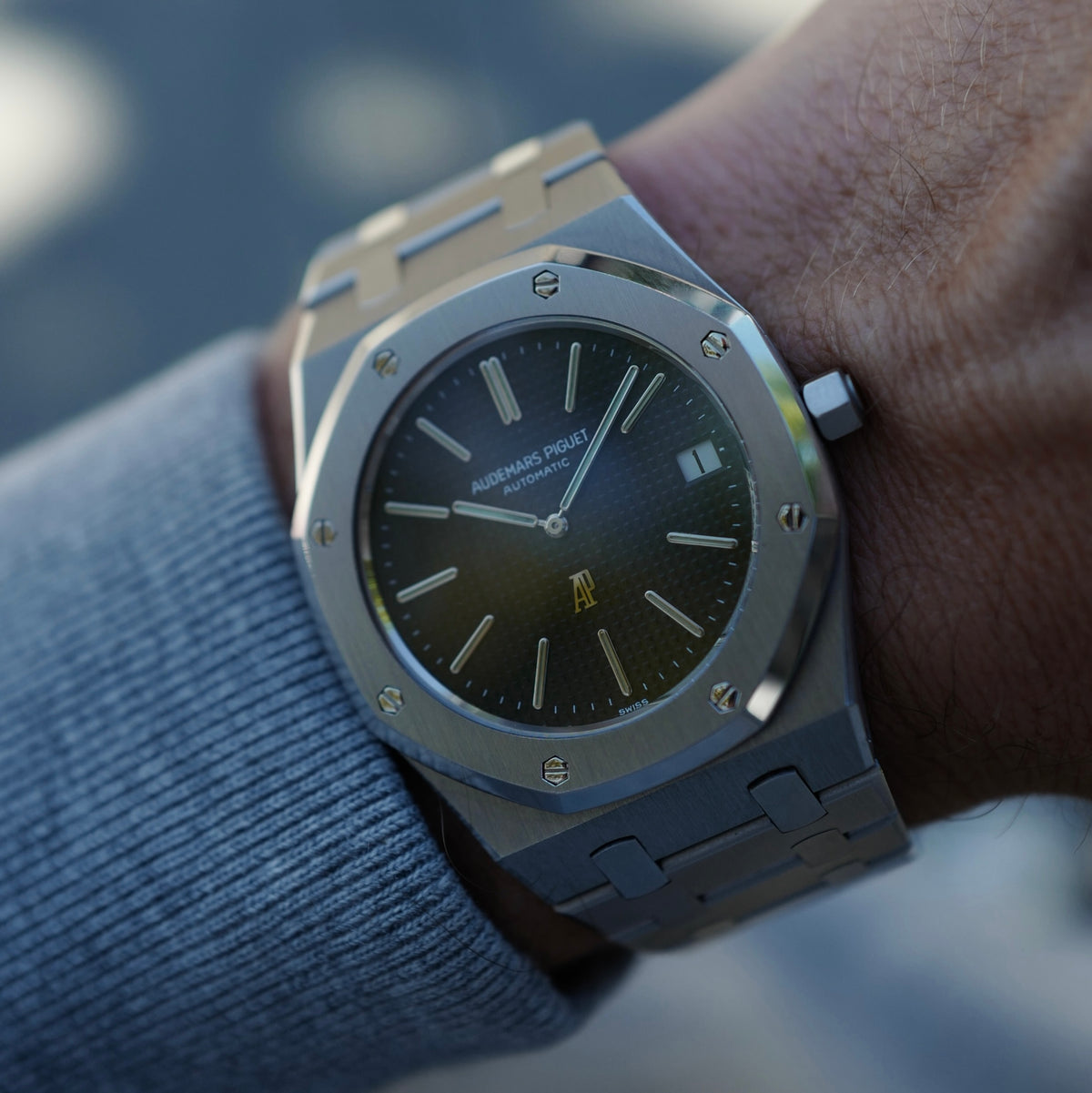 Audemars Piguet Steel Transitional Jumbo Royal Oak Ref. 5402 Rare No Serial Watch (New Arrival)