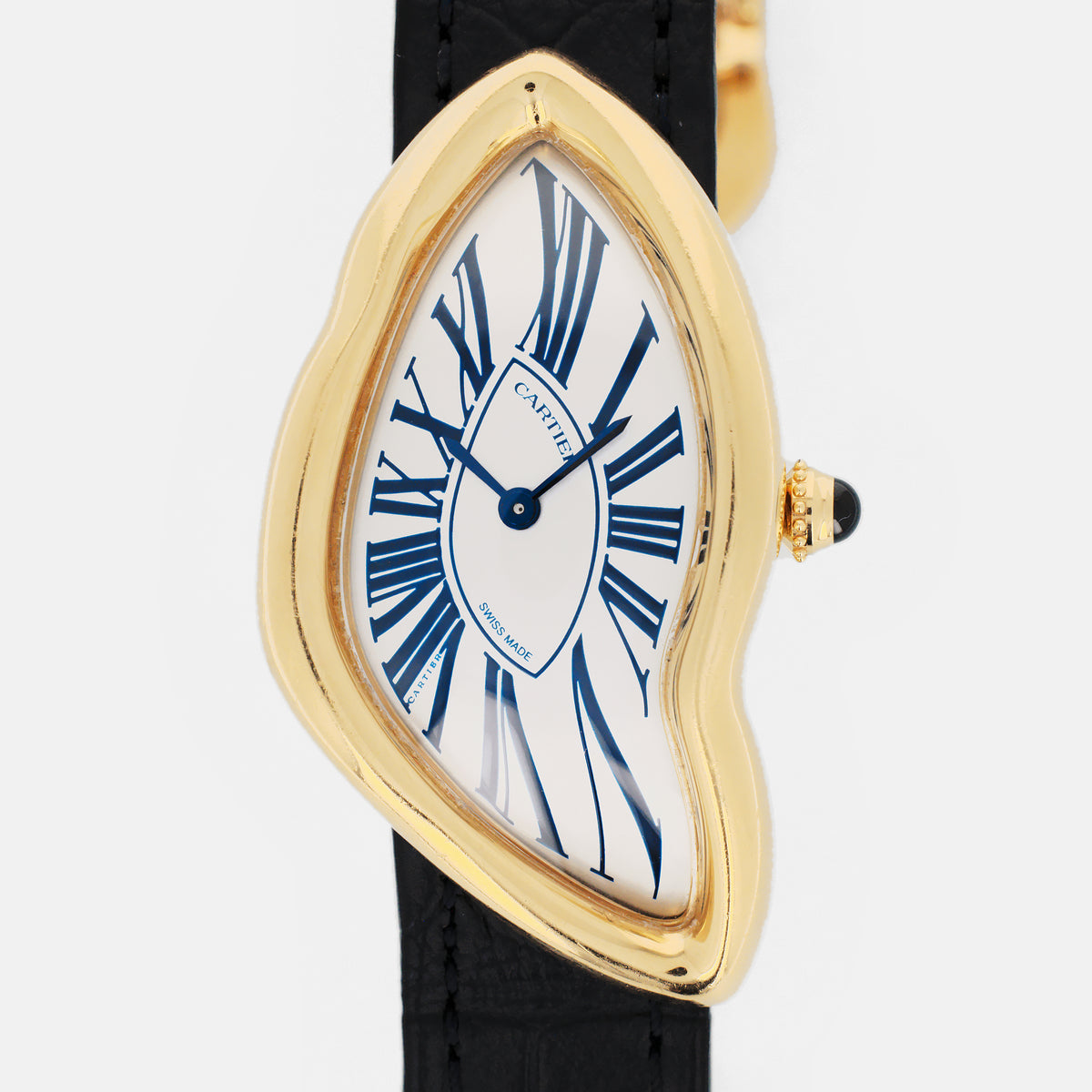 Cartier Yellow Gold NSO Crash Watch with Blue Numerals