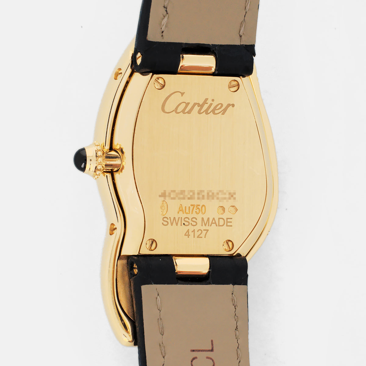 Cartier Yellow Gold NSO Crash Watch with Blue Numerals