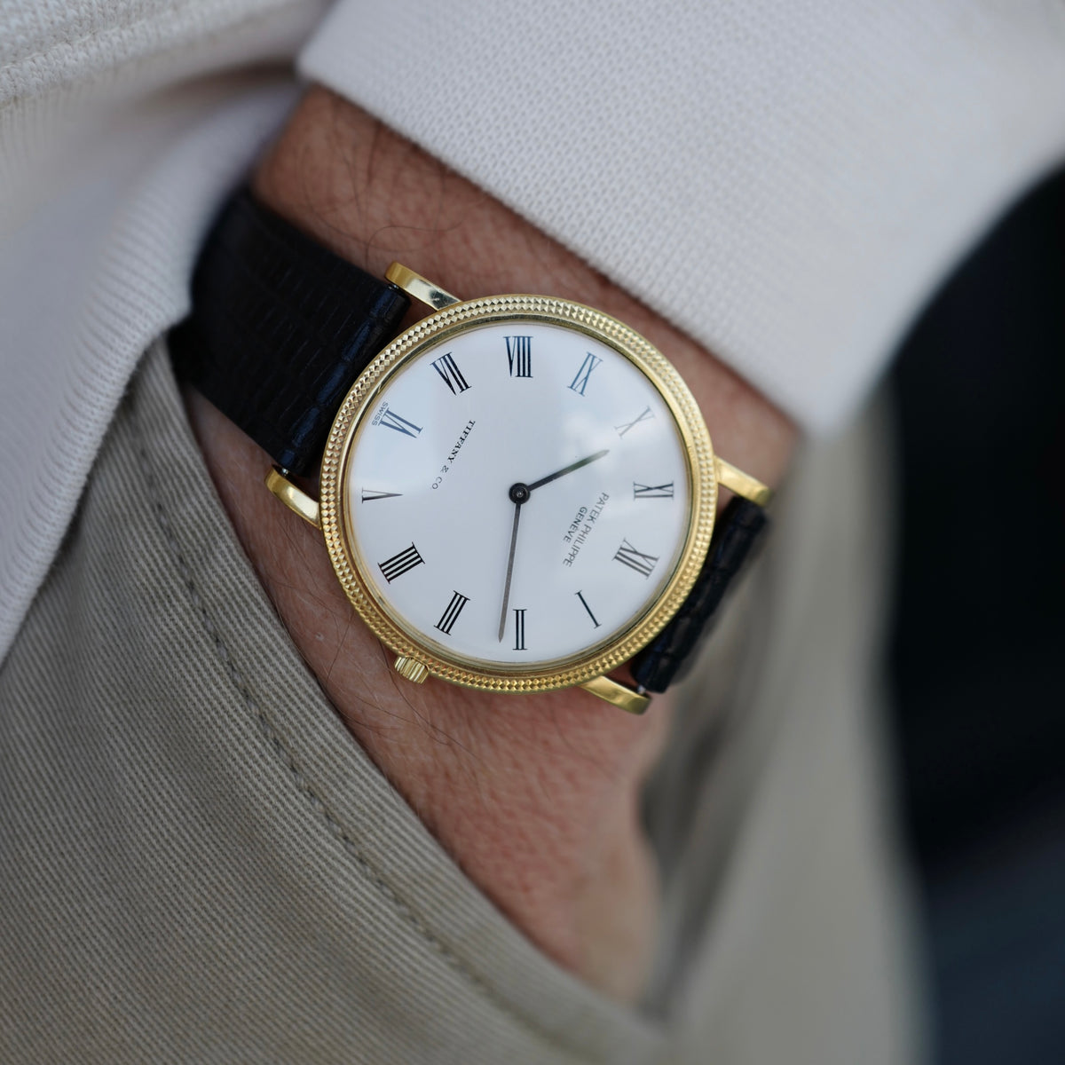 Patek Philippe Yellow Gold Calatrava Watch Ref. 3520, Retailed by Tiffany &amp; Co.