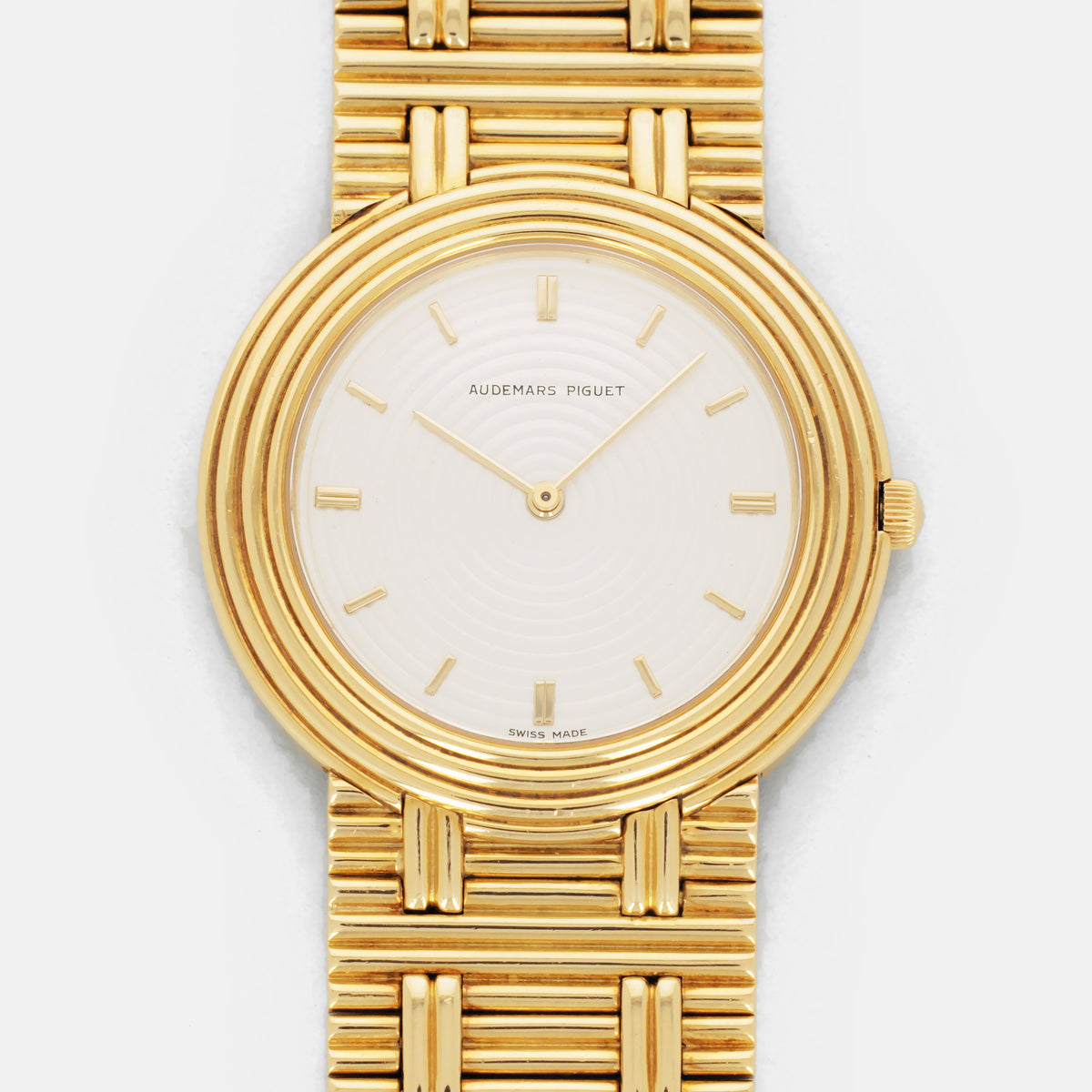 Audemars Piguet Yellow Gold Disco Volante with Concentric Case, Dial and Integrated Bracelet