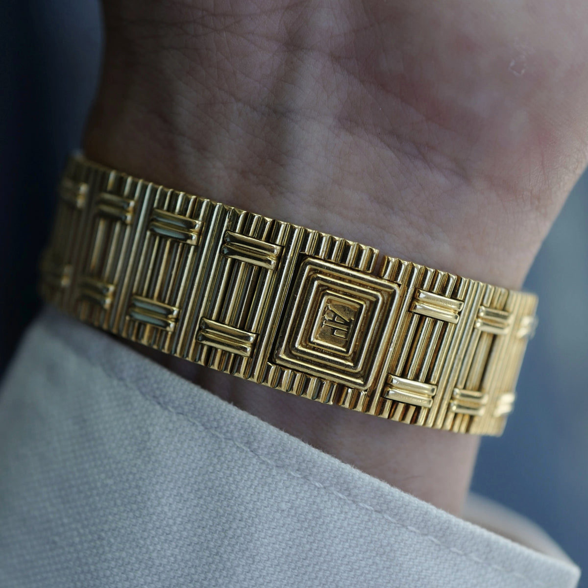 Audemars Piguet Yellow Gold Disco Volante with Concentric Case, Dial and Integrated Bracelet