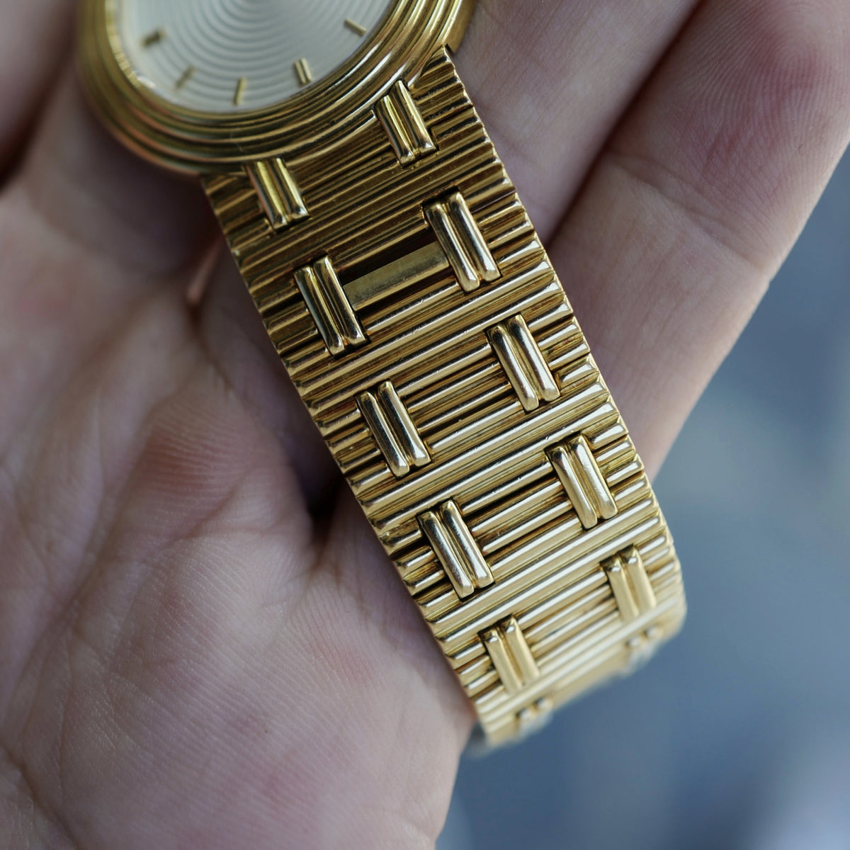 Audemars Piguet Yellow Gold Disco Volante with Concentric Case, Dial and Integrated Bracelet