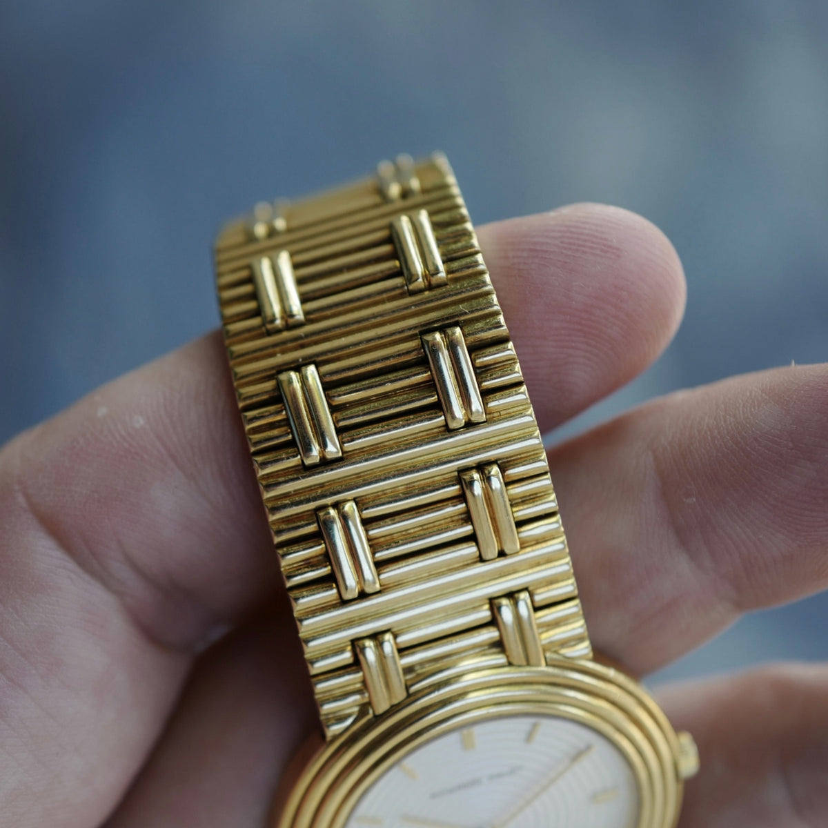 Audemars Piguet Yellow Gold Disco Volante with Concentric Case, Dial and Integrated Bracelet
