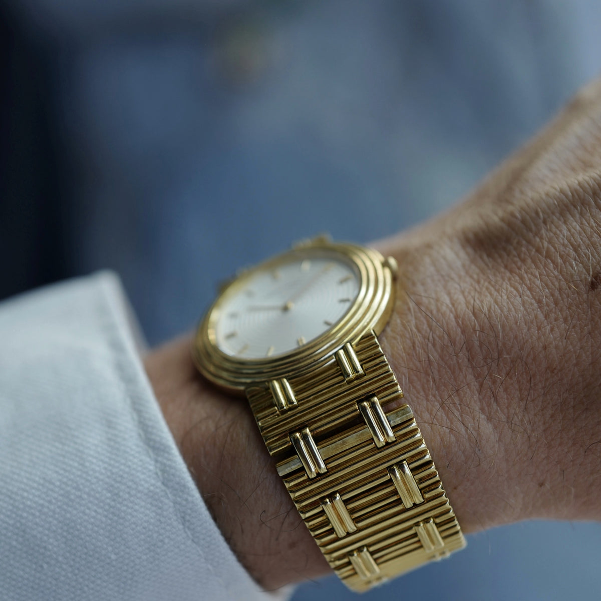Audemars Piguet Yellow Gold Disco Volante with Concentric Case, Dial and Integrated Bracelet