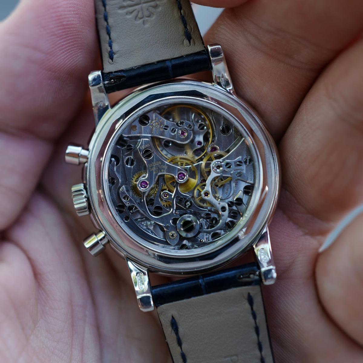 Patek Philippe Platinum Perpetual Calendar Black Dial Watch Ref. 3970 (New Arrival)