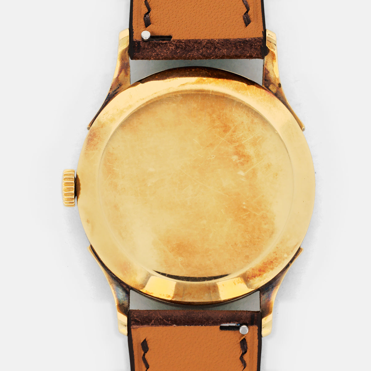 Patek Philippe Yellow Gold Calatrava Ref. 1589 with Dore Dial and Portuguese Hallmarks