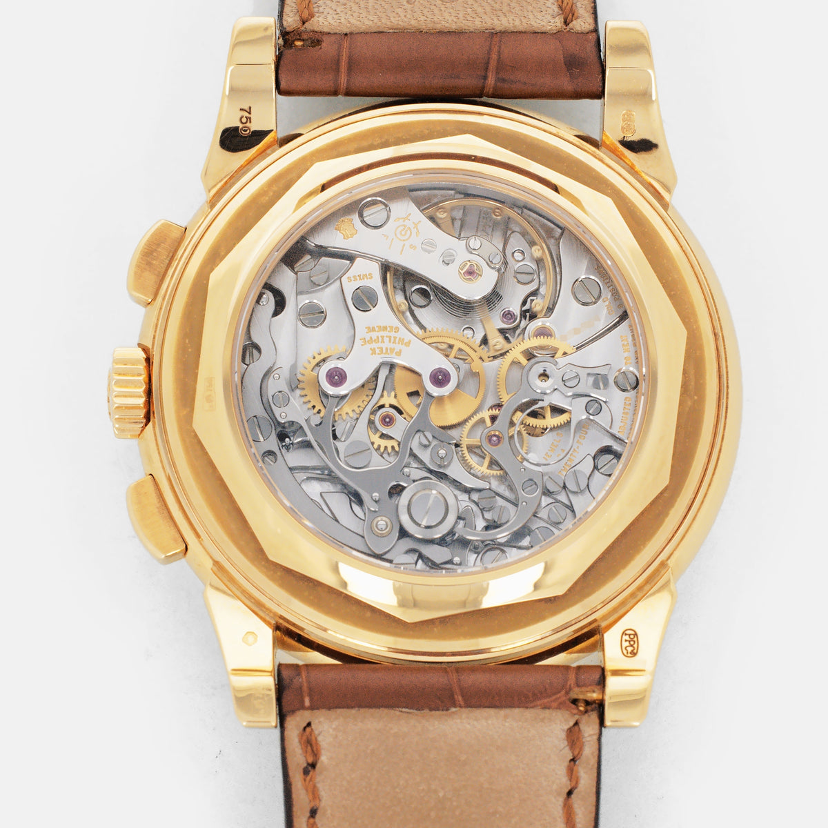 Patek Philippe Pink Gold Perpetual Calendar Chronograph Watch Ref. 5970 (Archive and Second Caseback)