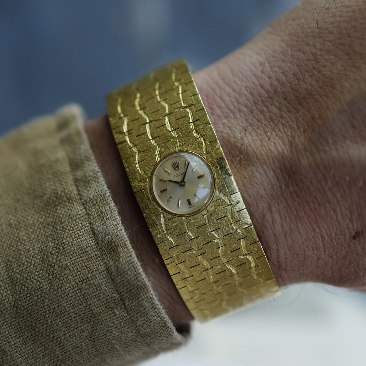 Rolex Yellow Gold Bracelet Watch, Made in England